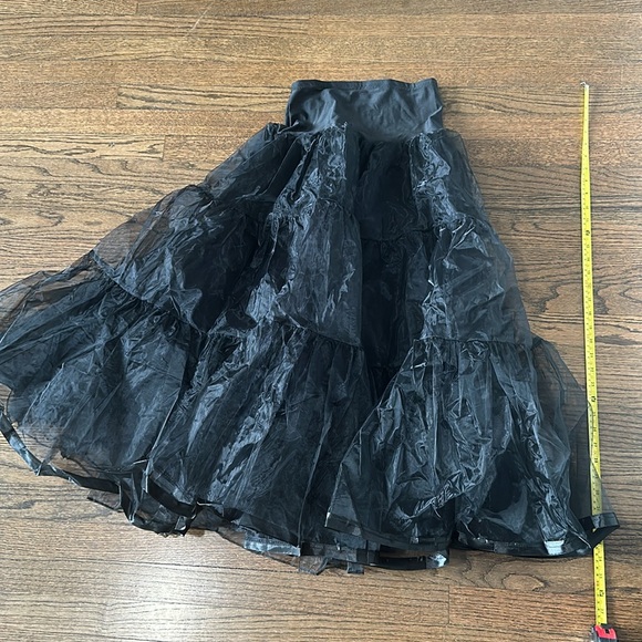 GRACE KARIN Black 50s Petticoat Skirt Dress Crinoline Tutu Underskirts for Women - Picture 3 of 8